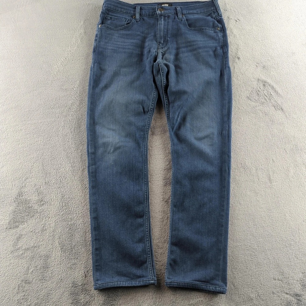 Paige Federal Jeans Mens 32x30 Blue Slim Straight Stretch‎ Denim Pants Casual